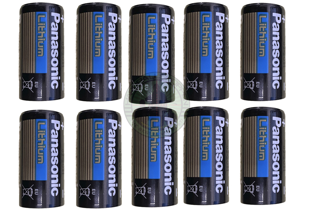 Panasonic - CR123A Batteri, Lithium, 3V, 10 stk
