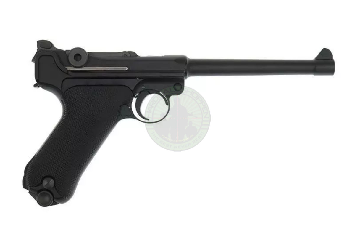 WE - P08, Full Metal GBB Black, 28 cm